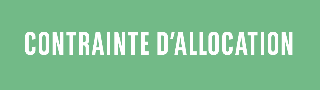PAB contrainte d allocation