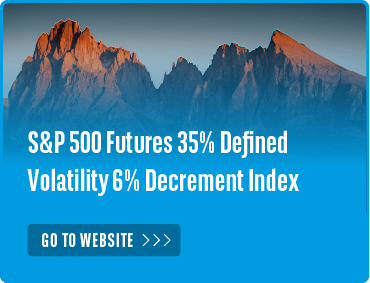S&P 500 Futures 35% Defined  Volatility 6% Decrement Index card