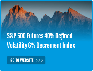 S&P 500 Futures 40% Defined  Volatility 6% Decrement Index card